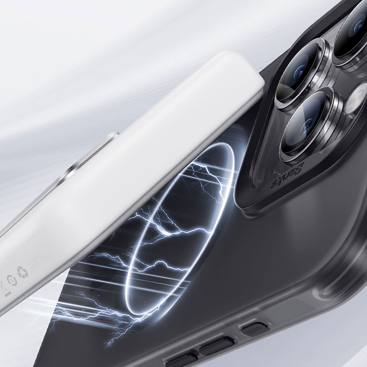 iPhone 15 Pro Kılıf Magsafe Şarj Özellikli Benks Lucid Armor Kılıf