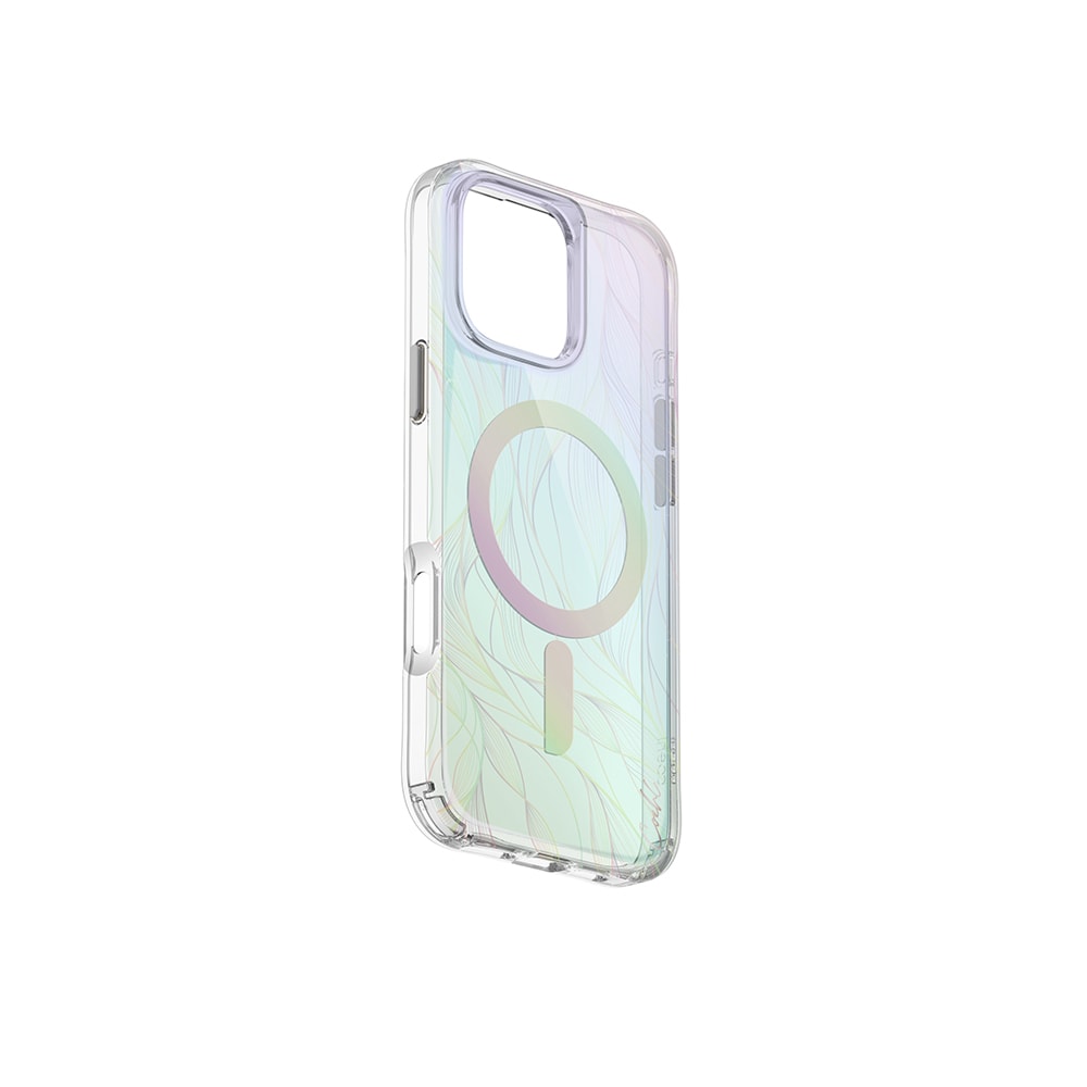 Apple iPhone 16 Pro Max Kılıf M-safe Şarj Özellikli Holografik Şeffaf Arka Yüzey Coehl Willow Kapak