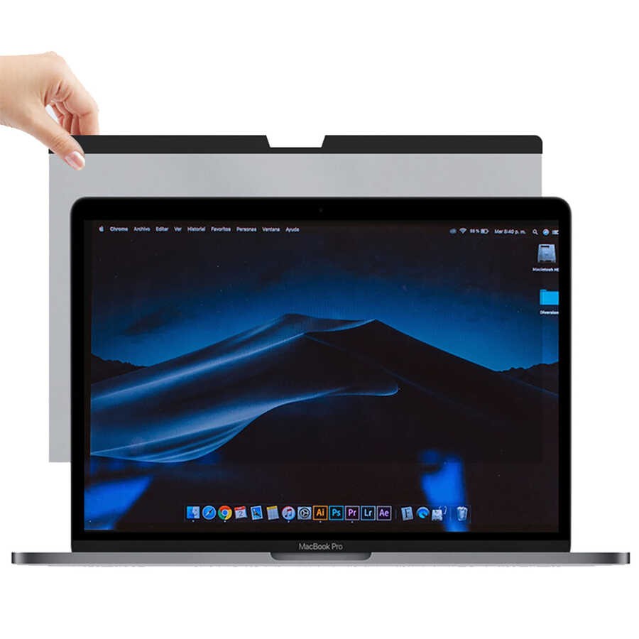 Apple Macbook 16' Touch Bar Wiwu Mıknatıslı Privacy Ekran Koruyucu