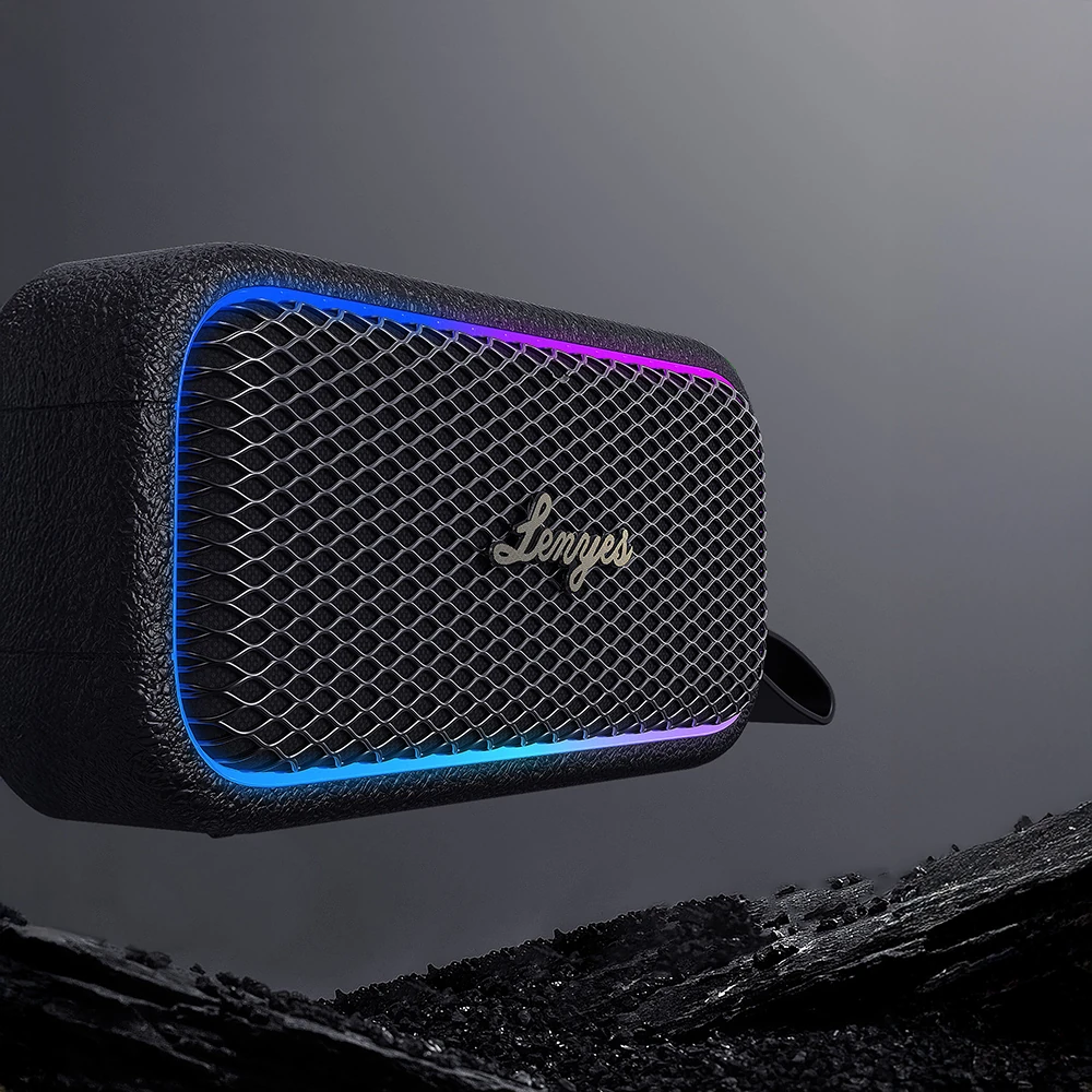 Lenyes S891 RGB Işıklı Taşınabilir Su Geçirmez OTG-TWS Bluetooth Hoparlör v5.3 80W