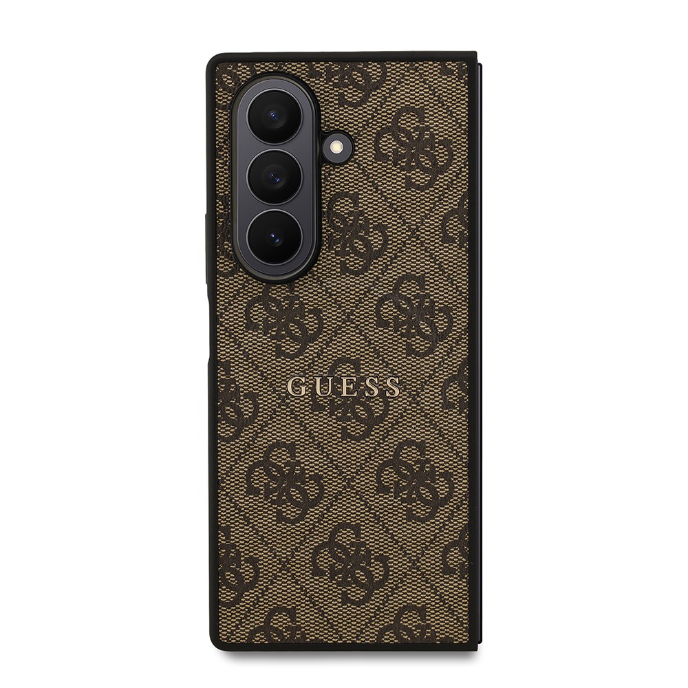 Galaxy Z Fold 7 Kılıf Guess Orjinal Lisanslı M-safe Şarj Özellikli 4G Desen Yazı Logolu Kapak
