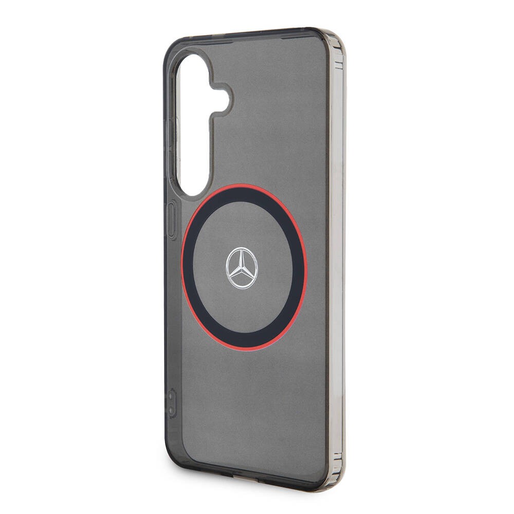 Galaxy S24 Kılıf Mercedes Benz Orjinal Lisanslı Magsafe Şarj Özellikli IML Yıldız Logolu Red Ring Kılıf