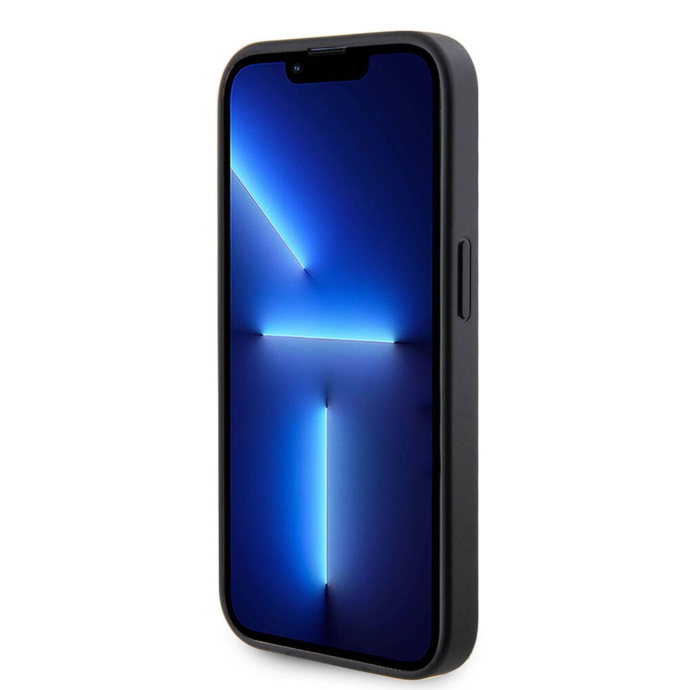 iPhone 14 Pro Max Kılıf Guess Orjinal Lisanslı Deri 4G Metal Logo Strass Kılıf