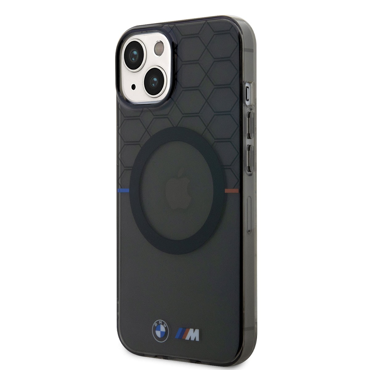 Apple iPhone 14 Kılıf BMW M-safe Şarj Özellikli Transparan M Dizayn Kapak