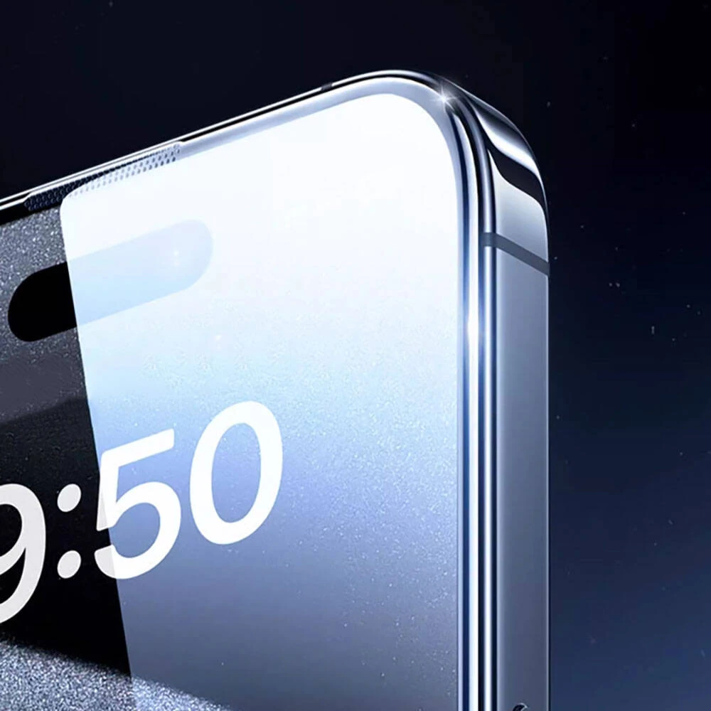 Apple iPhone 13 Wiwu GT-008 Polimer Oleofobik Kaplama Şeffaf Pürüzsüz Temperli Cam Ekran Koruyucu 10'lu Paket