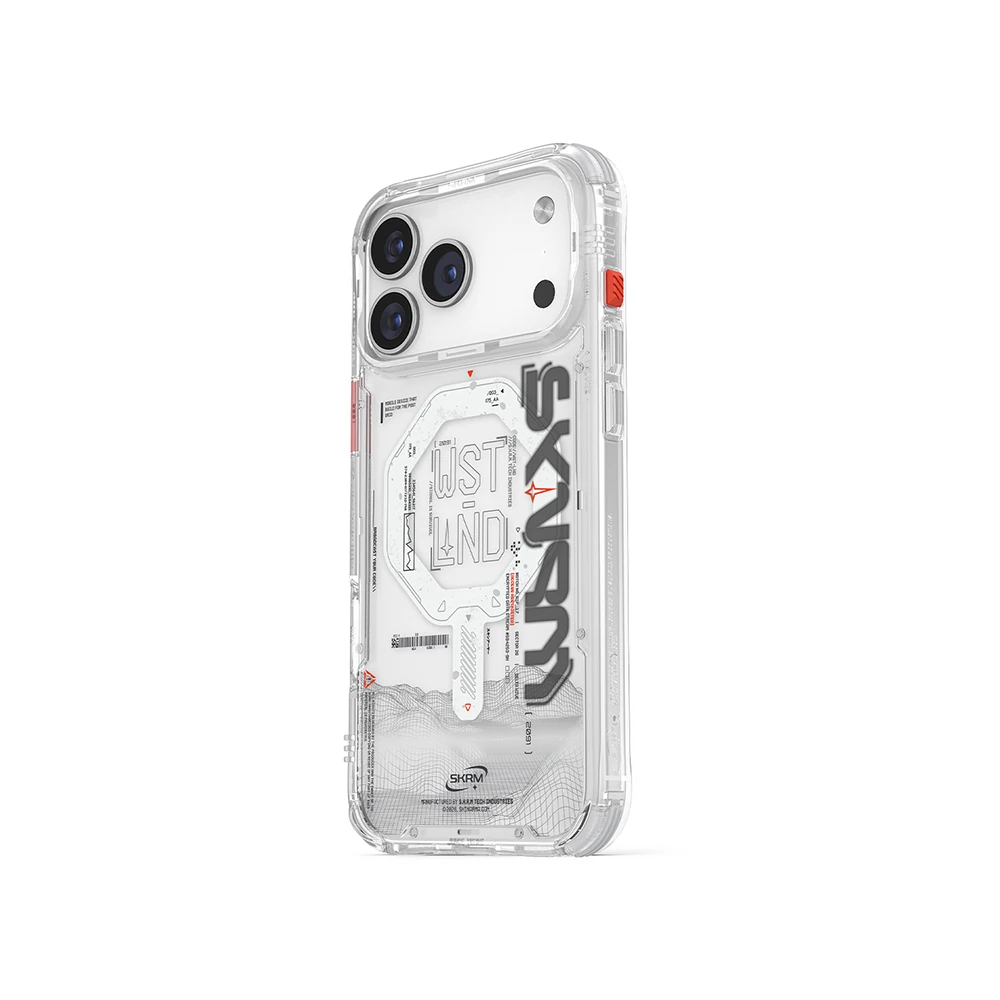 Apple iPhone 17 Pro Max Kılıf M-safe Şarj Özellikli Yazı Desenli Airbag Tasarımlı Skinarma Sonix Kapak