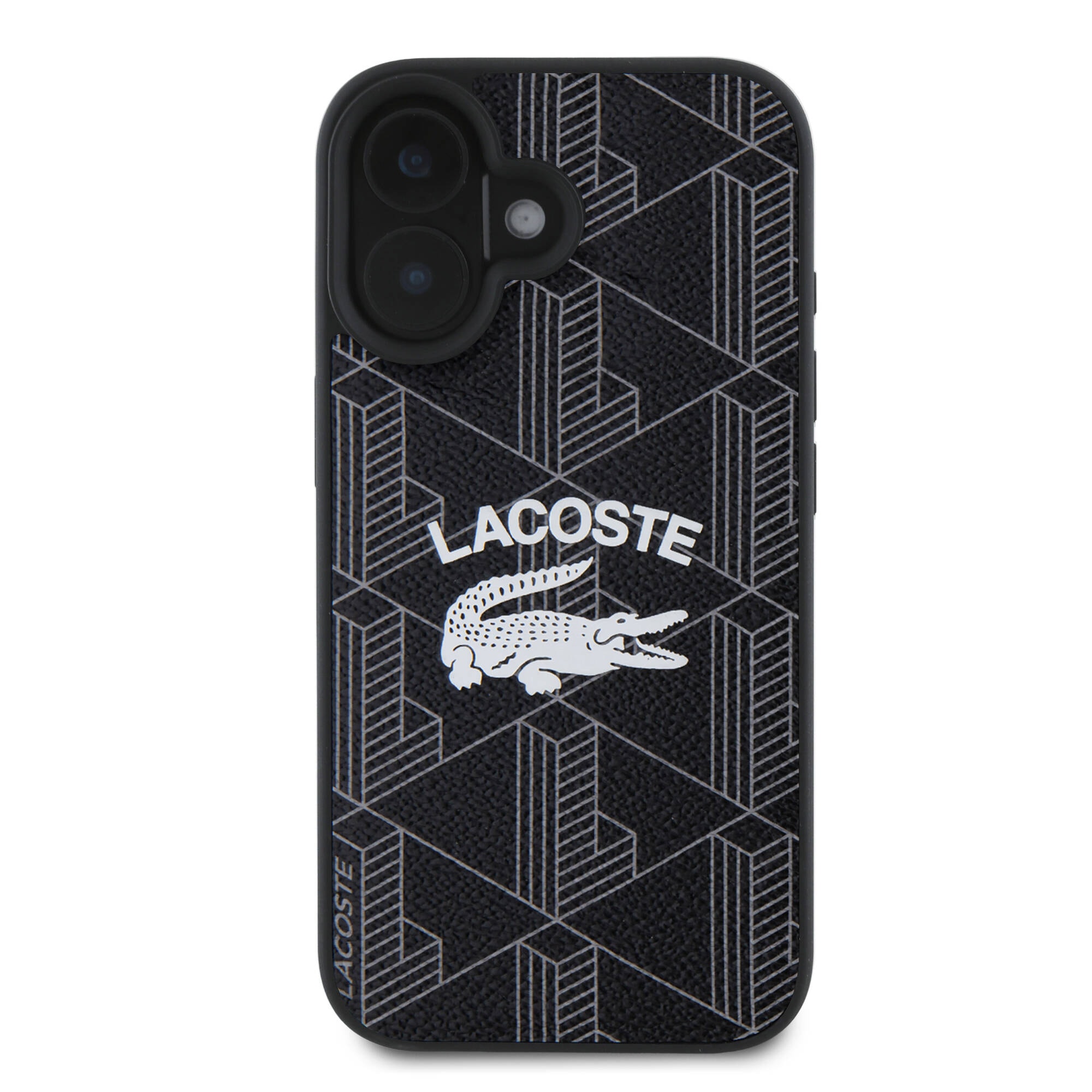 Apple iPhone 16 Plus Kılıf Lacoste Orjinal Lisanslı M-safe Şarj Özellikli Mono Vintage Logo Kapak