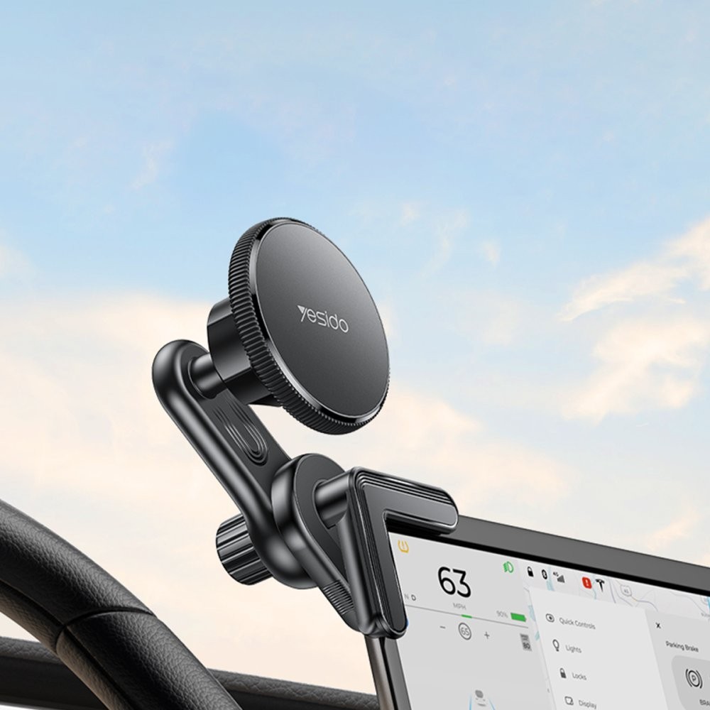 esido C213 360 Derece Ayarlanabilir Araç CarPlay Ekranına Sabitlenen Magsafe Araç Telefon Tutucu