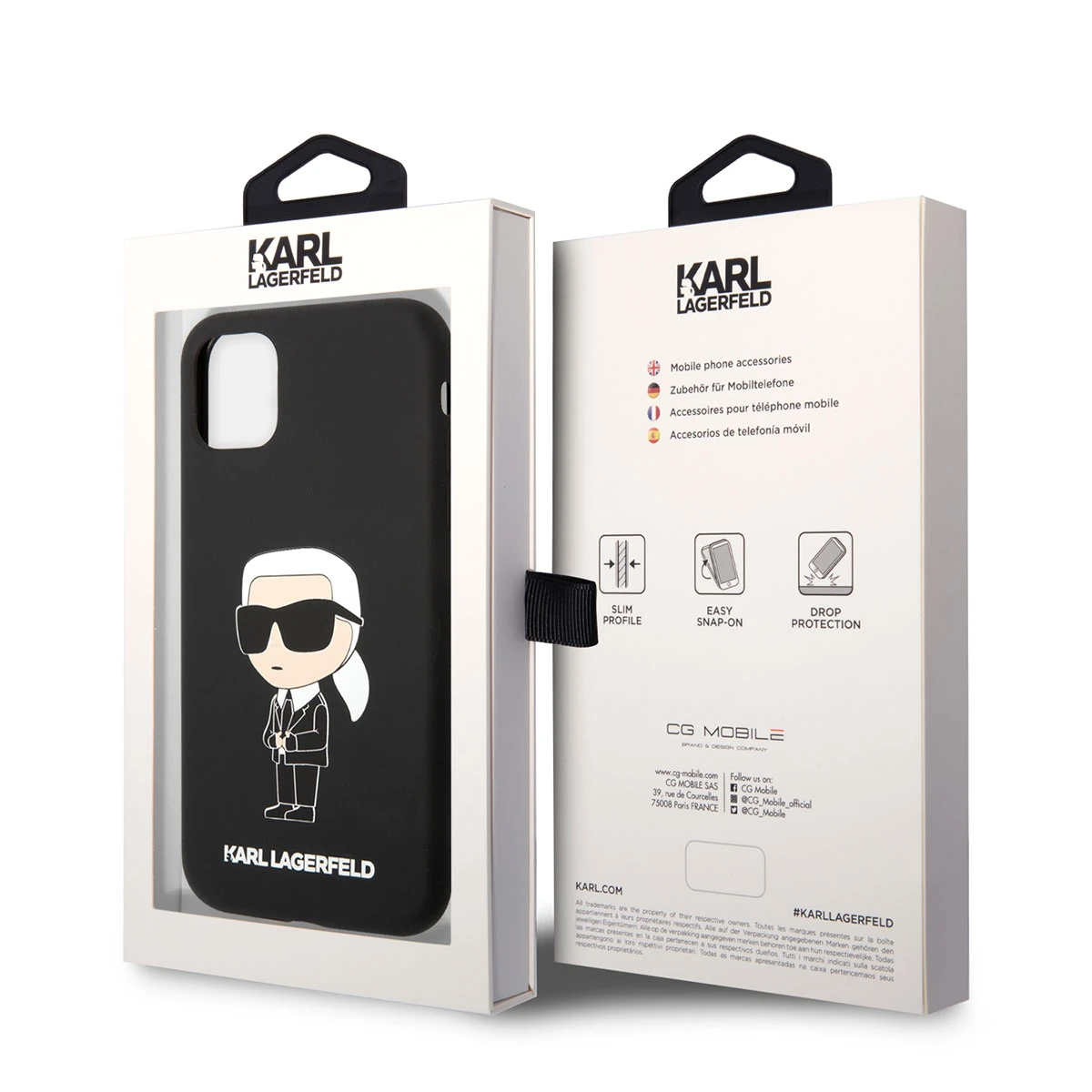 Apple iPhone 11 Kılıf Karl Lagerfeld Silikon Karl Dizayn Kapak