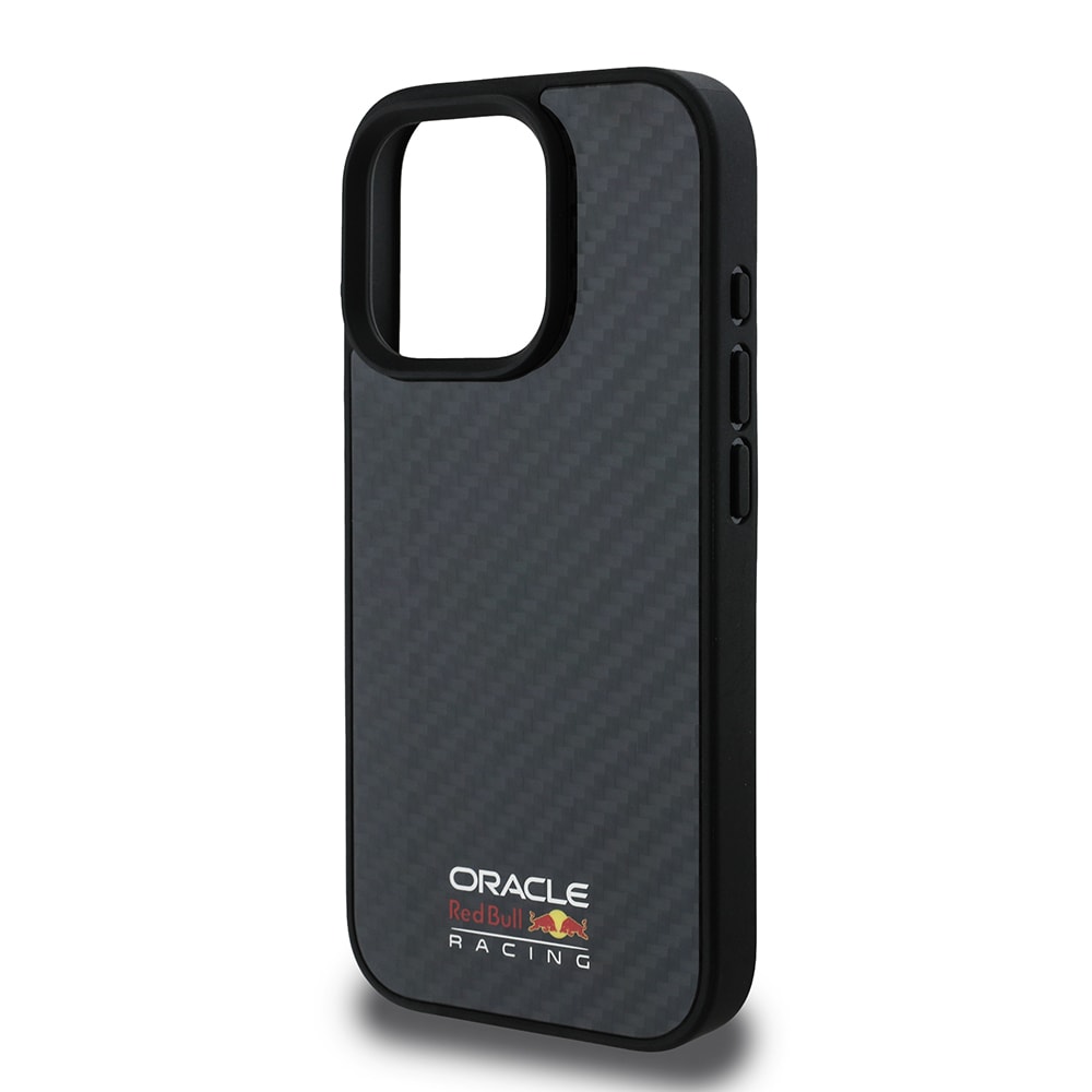 Apple iPhone 15 Pro Max Kılıf Redbull Orjinal Lisanslı M-safe Şarj Özellikli Karbon Fiber Tasarımlı Parlayan Logolu Kapak