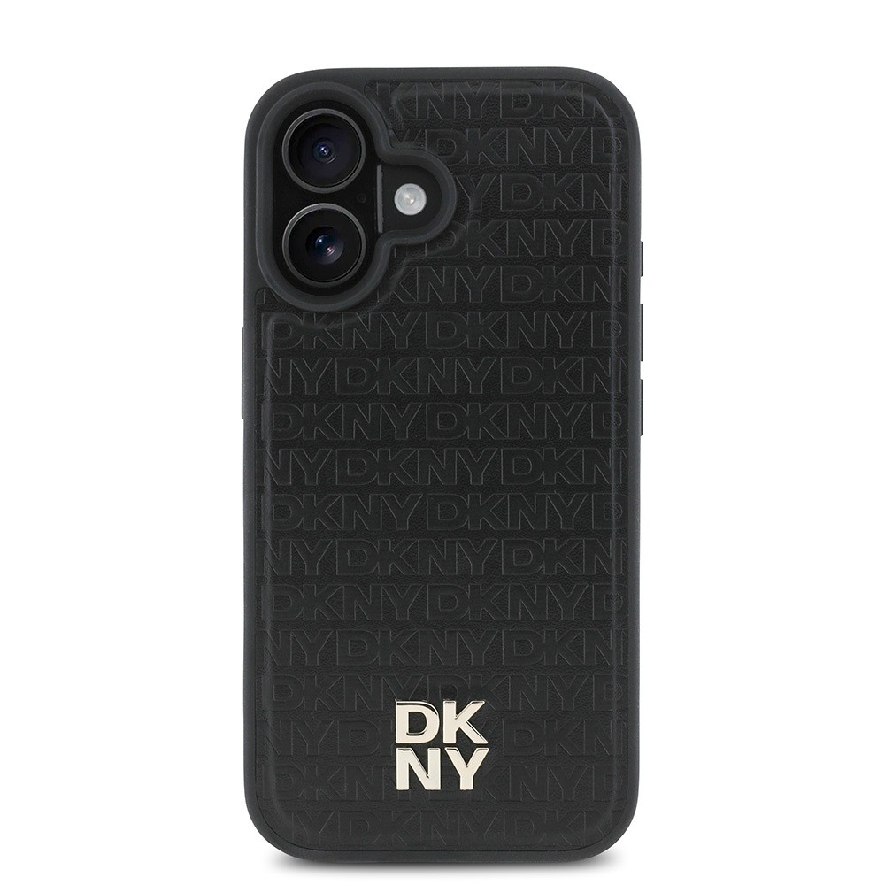 iPhone 16 Plus Kılıf DKNY Orjinal Lisanslı Magsafe Şarj Özellikli 3D Yazılı Repeat Pattern Kılıf