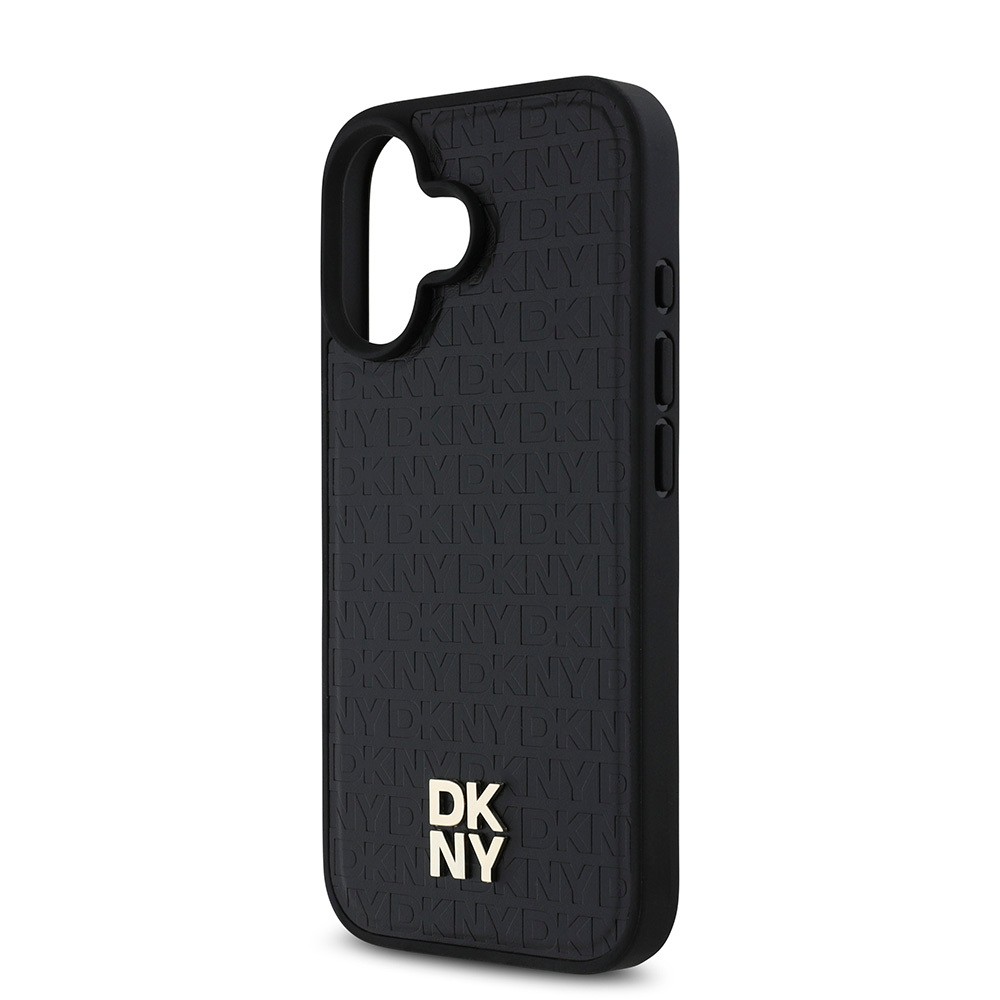 iPhone 16 Plus Kılıf DKNY Orjinal Lisanslı Magsafe Şarj Özellikli 3D Yazılı Repeat Pattern Kılıf