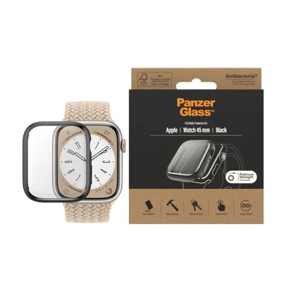 PANZERGLASS® SCREEN PROTECTION FULL BODY APPLE WATCH SERIES  8 | 7 | 45MM | SİYAH