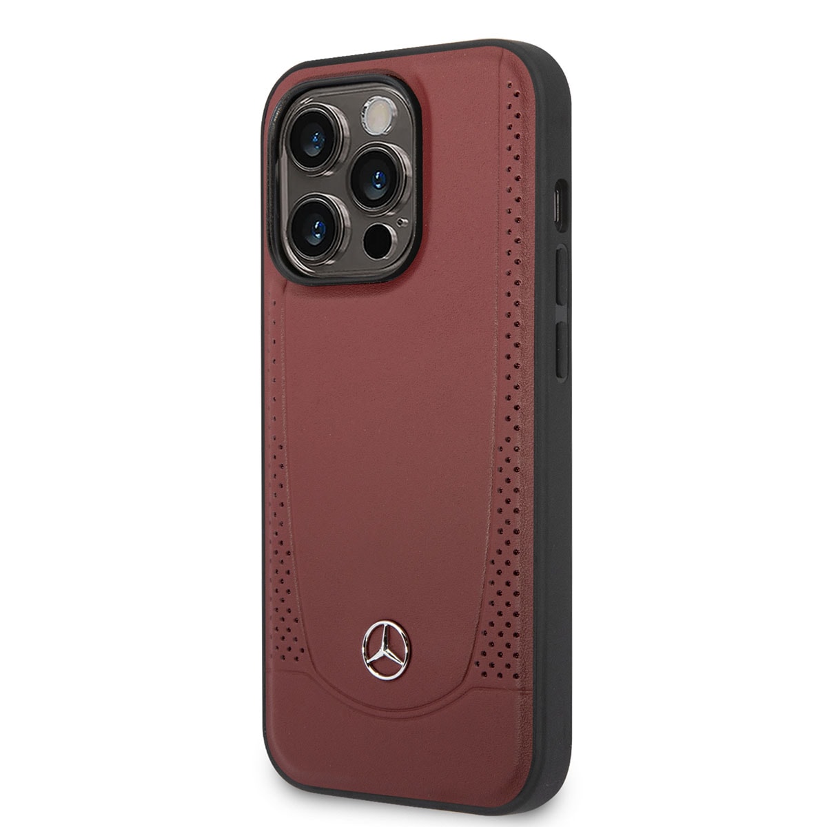Apple iPhone 14 Pro Max Kılıf Mercedes Benz M-safe Şarj Özellikli Urban Deri Kapak