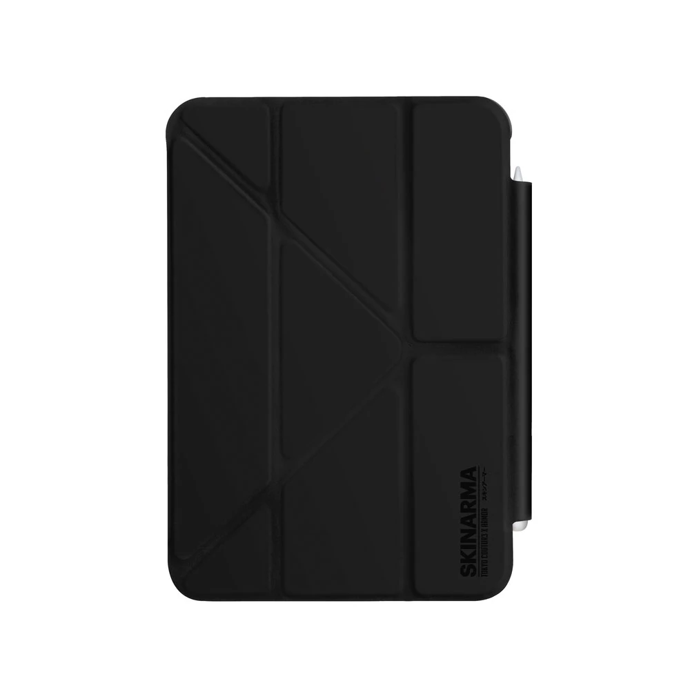 Apple iPad Pro 11 2025 M5 Kılıf SkinArma Sticker Tasarımlı Kalemlikli Arkası Şeffaf Standlı Magnetik Taito Kılıf