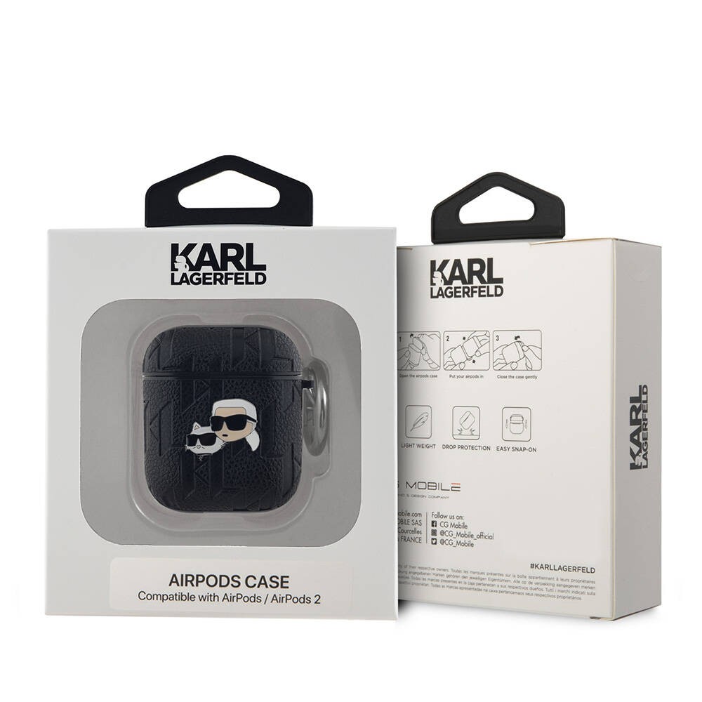 Airpods Kılıf Karl Lagerfeld Orjinal Lisanslı Monogram Silikon Kapak