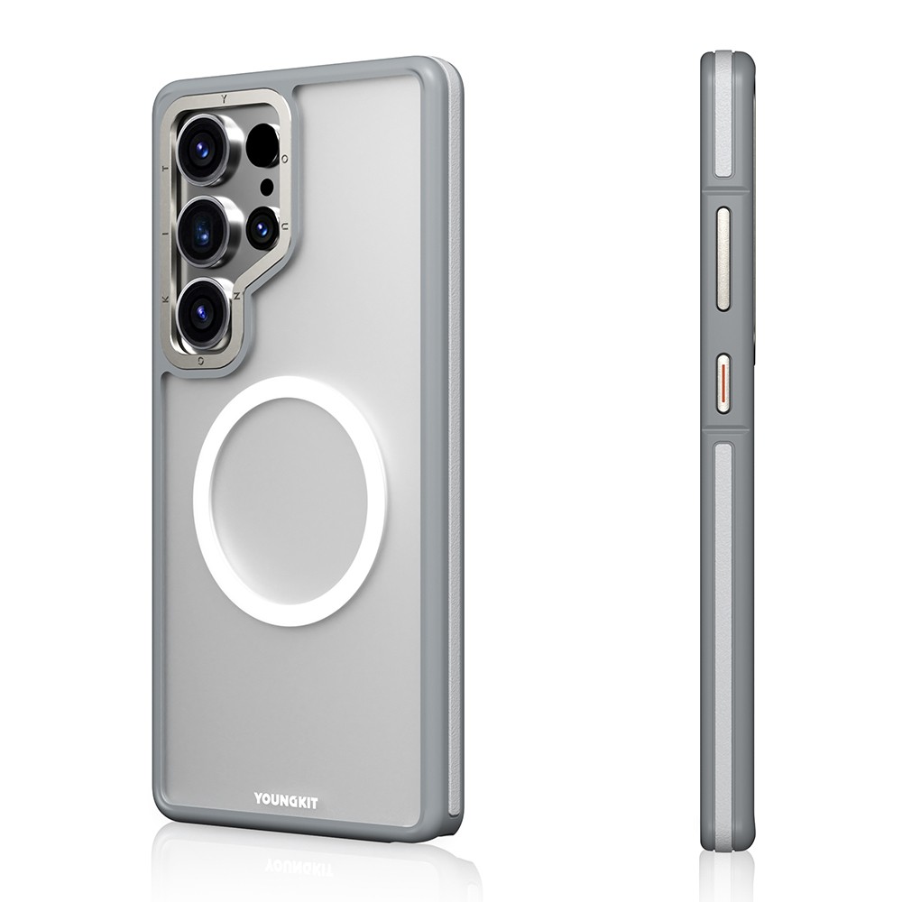 Galaxy S25 Ultra Kılıf Magsafe Şarj Özellikli Youngkit Rock Sand Serisi Kapak