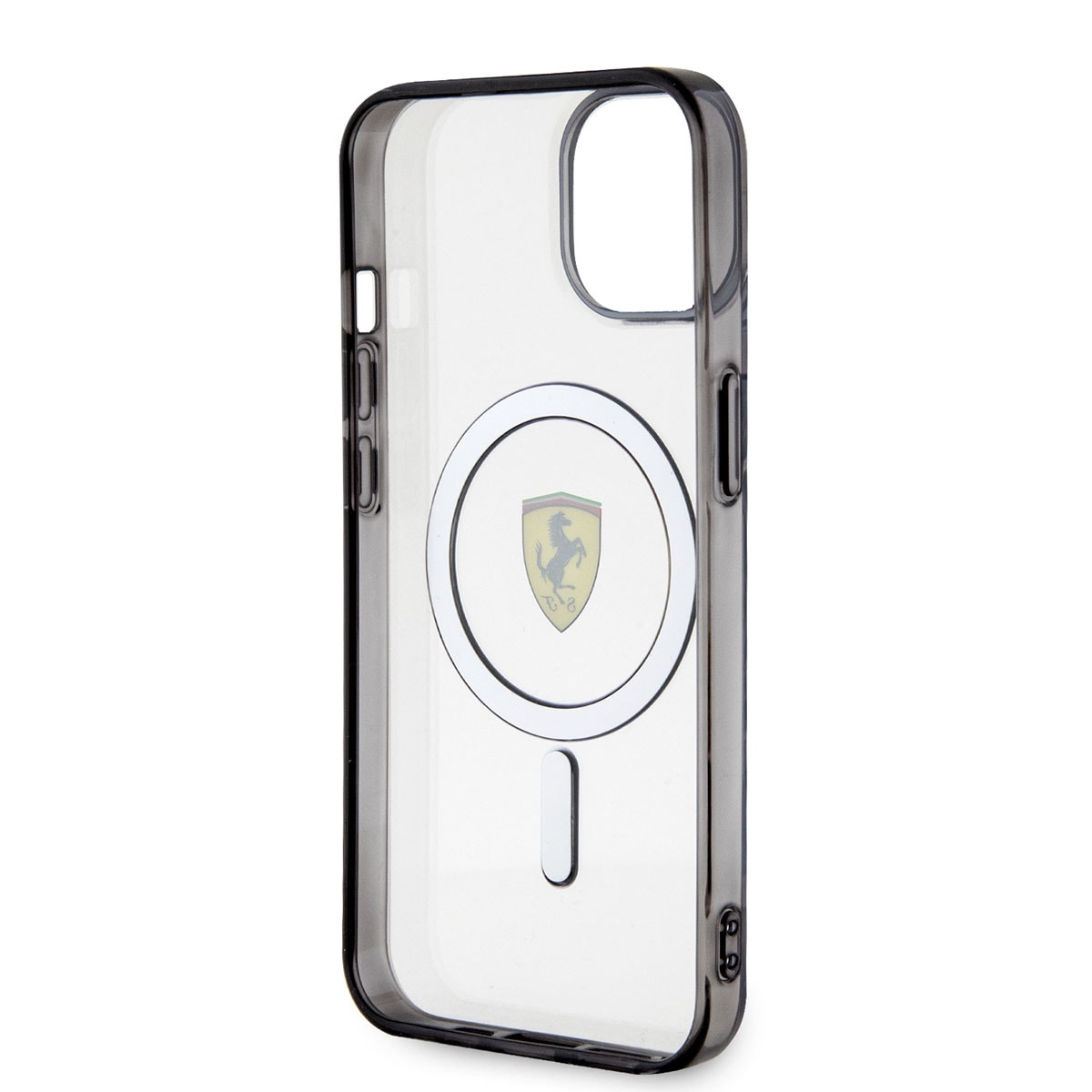 Apple iPhone 14 Plus Kılıf Ferrari M-safe Şarj Özellikli Transparan Dizayn Kapak