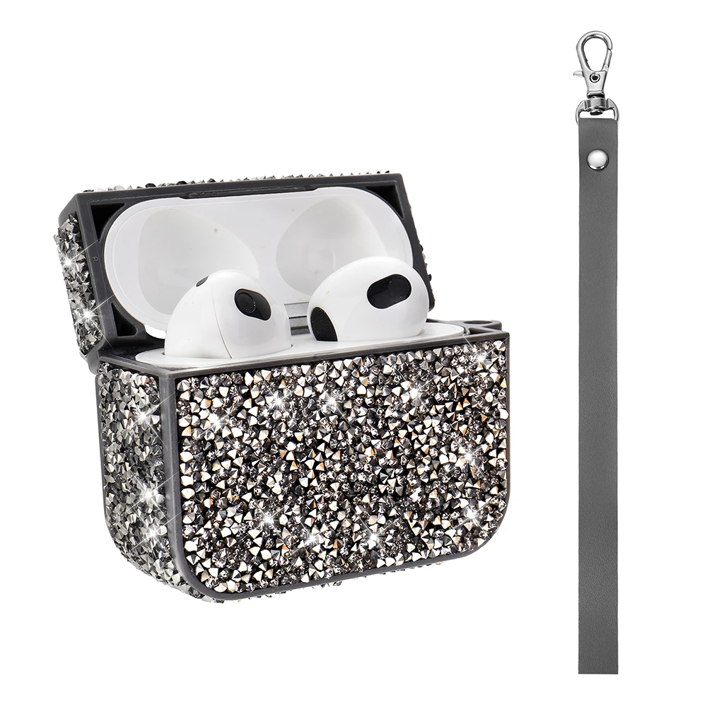 Apple Airpods Pro 2 Zore Airbag 45 Bilek Askı Aparatlı Simli Şeffaf Kılıf