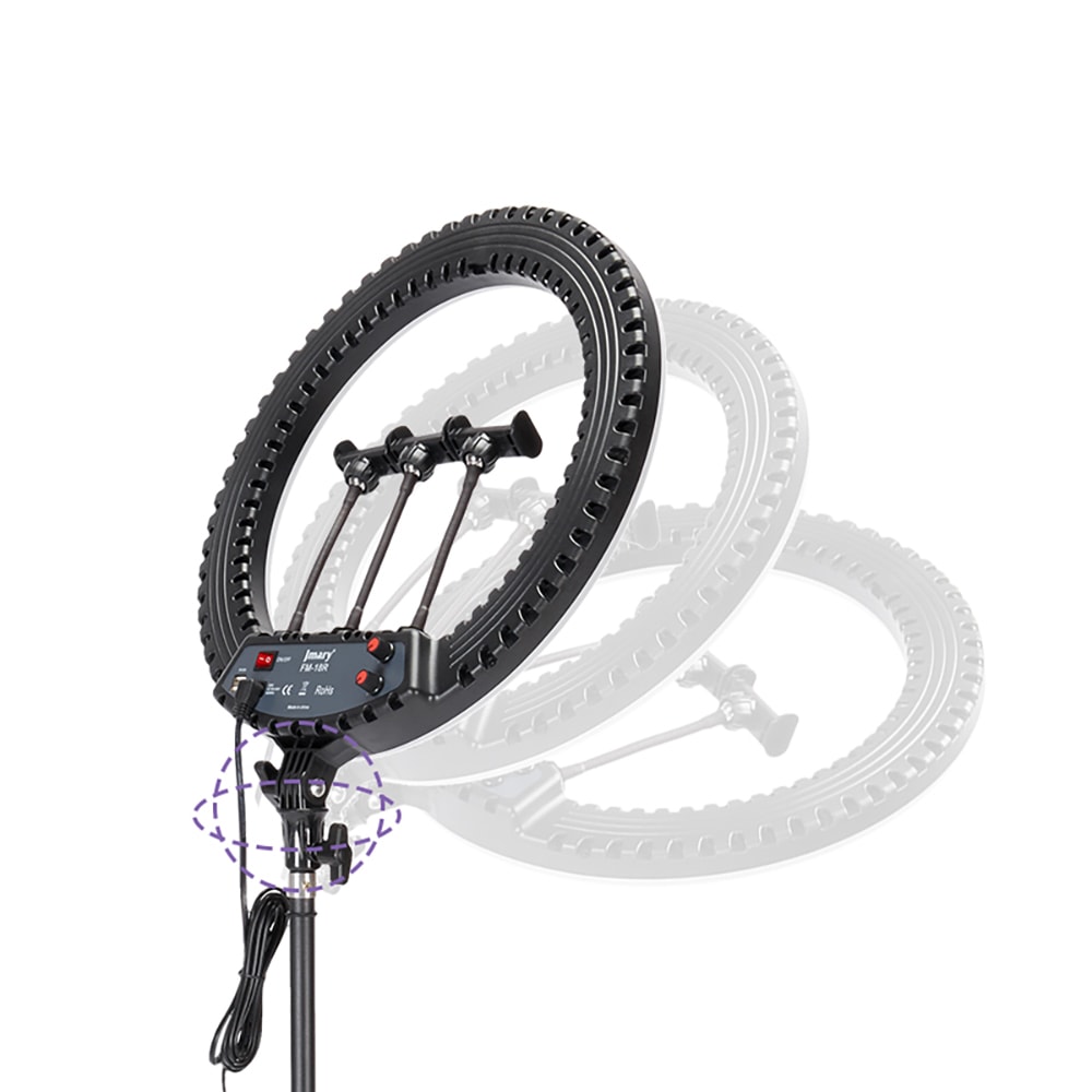 Jmary FM-18R Uzaktan Kumandalı 43cm Işıklı Telefon Tutucu Ring Light