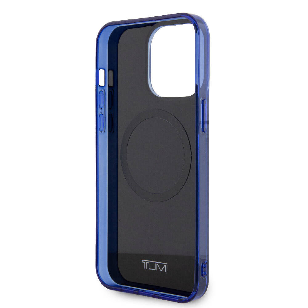 Apple iPhone 15 Pro Max Kılıf TUMI Orjinal Lisanslı M-safe Şarj Özellikli PC TPU Çift Katmanlı Sıvı Baskılı Kapak