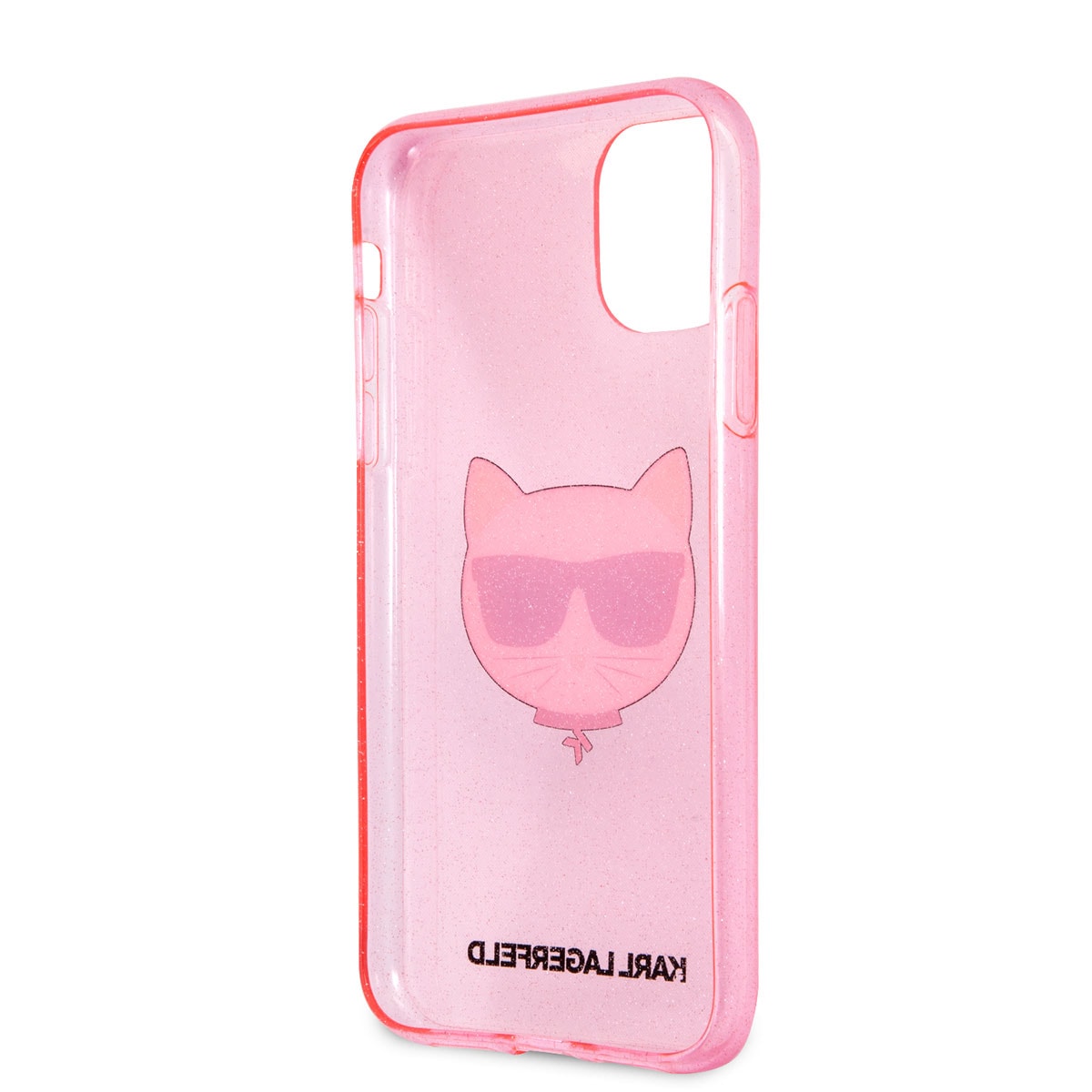 Apple iPhone 11 Kılıf Karl Lagerfeld Transparan Choupette Head Dizayn Kapak