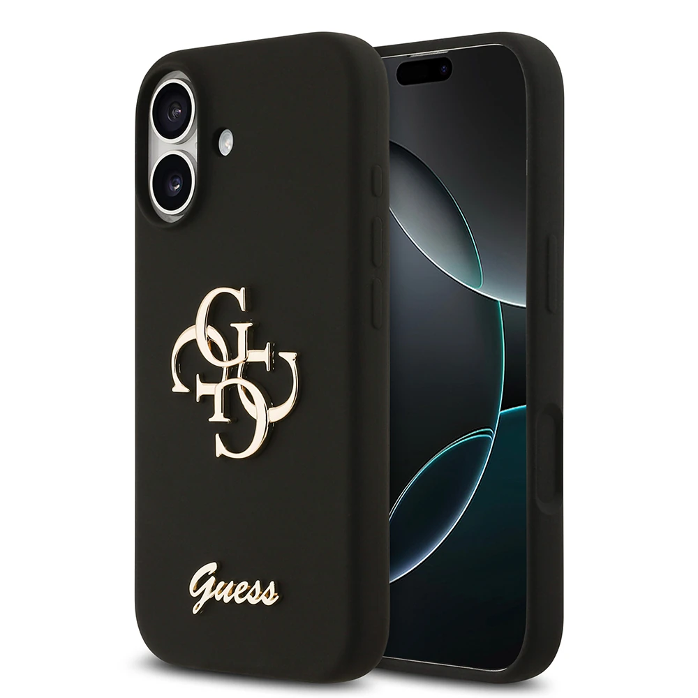 Apple iPhone 17 Kılıf Guess Orjinal Lisanslı Grained Yazı Logolu Kapak