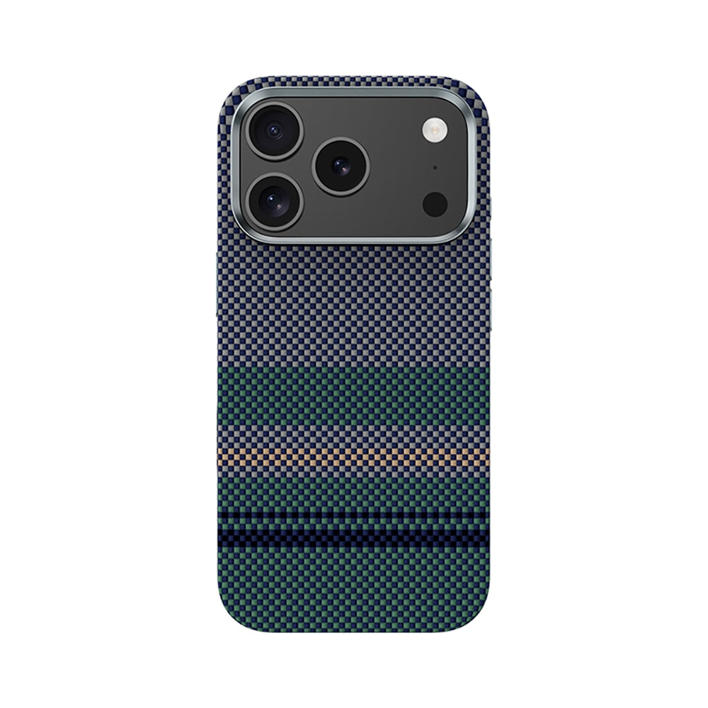 Apple iPhone 17 Pro Kılıf M-safe Şarj Özellikli Karbon Fiber Tasarımlı Benks Aurora ArmorPro Kevlar Kapak