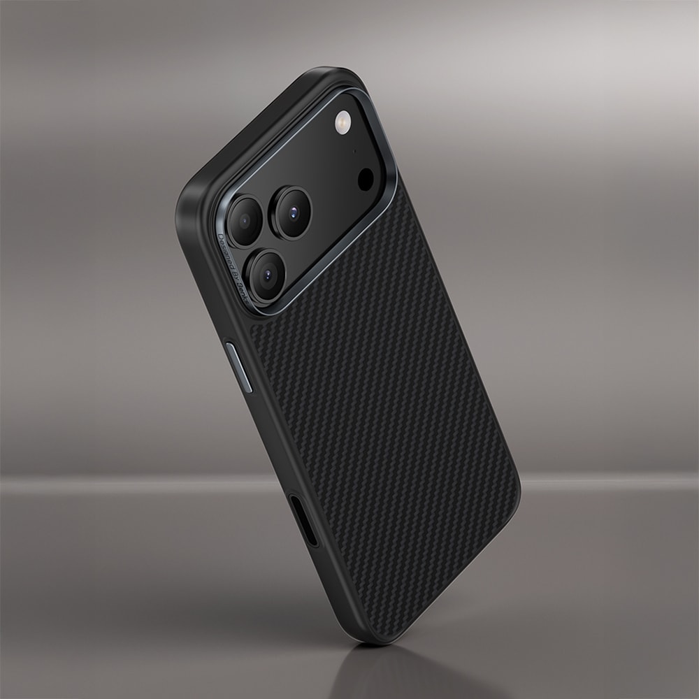 Apple iPhone 17 Pro Kılıf Karbon Fiber M-safe Şarj Özellikli Benks Hybrid ArmorPro 600D Kevlar Kapak