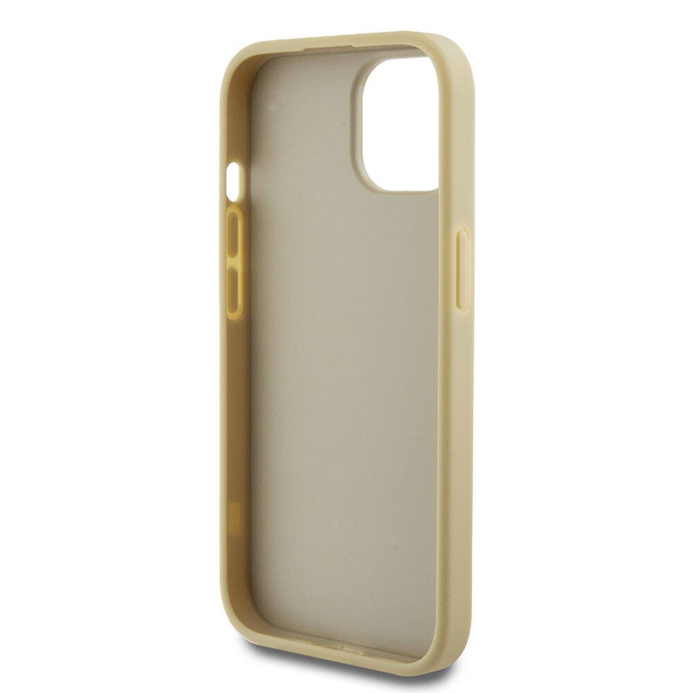 iPhone 15 Plus Kılıf Guess Orjinal Lisanslı 4G Büyük Metal Logolu Glitter Kılıf