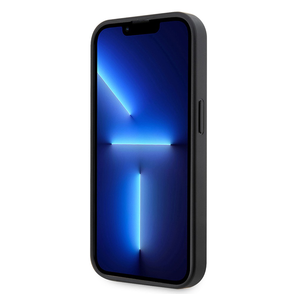 Apple iPhone 14 Pro Max Kılıf Ferrari Orjinal Lisanlı Klasik Metal Logolu Delikli  Standlı Deri Kapak