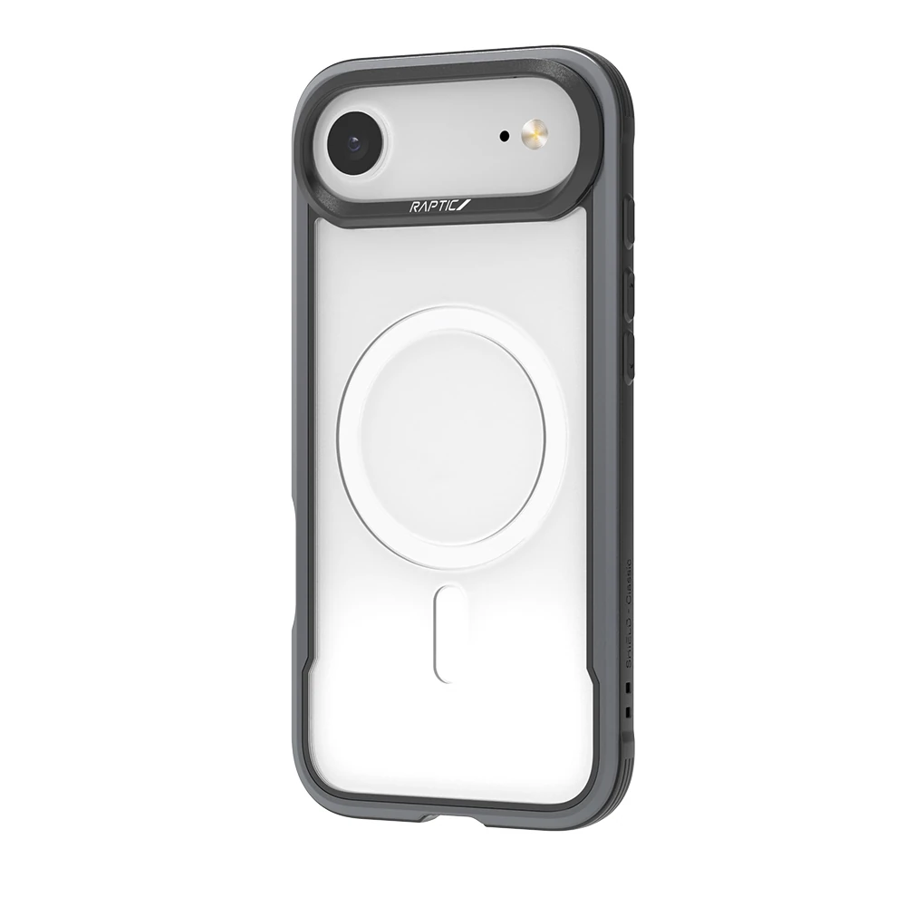 Apple iPhone 17 Air Kılıf M-safe Şarj Özellikli Airbagli Raptic Shield Serisi Şeffaf Arka Yüzey Kapak