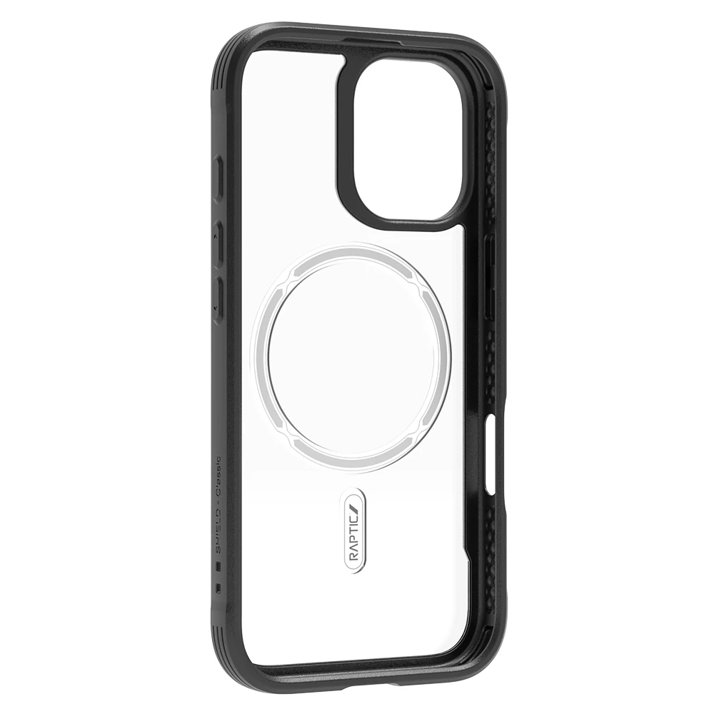 Apple iPhone 17 Kılıf M-safe Şarj Özellikli Airbagli Raptic Shield Serisi Şeffaf Arka Yüzey Kapak