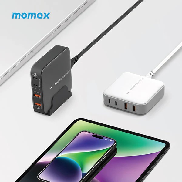 Momax OnePlug | 4-Ports Desktop Charger (GaN 100W)