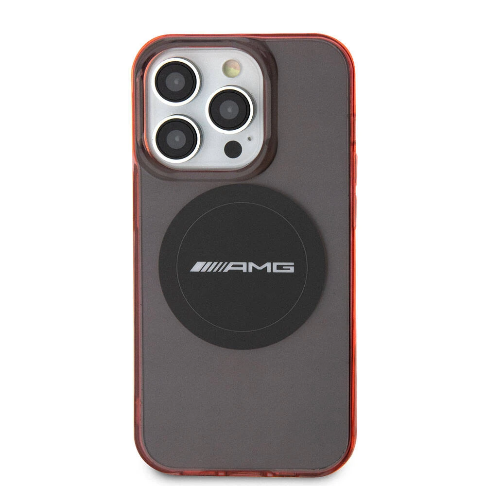 Apple iPhone 15 Pro Kılıf AMG Orjinal Lisanslı M-safe Şarj Özellikli Transparan Timeless Kapak