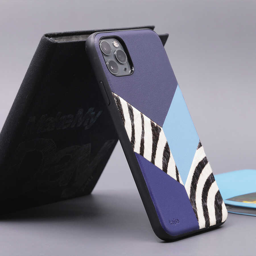Apple iPhone 12 Kılıf Kajsa Glamorous Serisi Zebra Combo Kapak