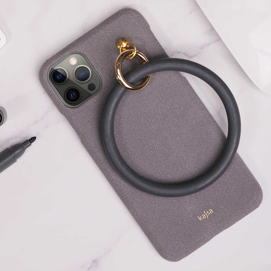 Apple iPhone 12 Kılıf Kajsa Splendid Serisi Morandi Ring Kapak