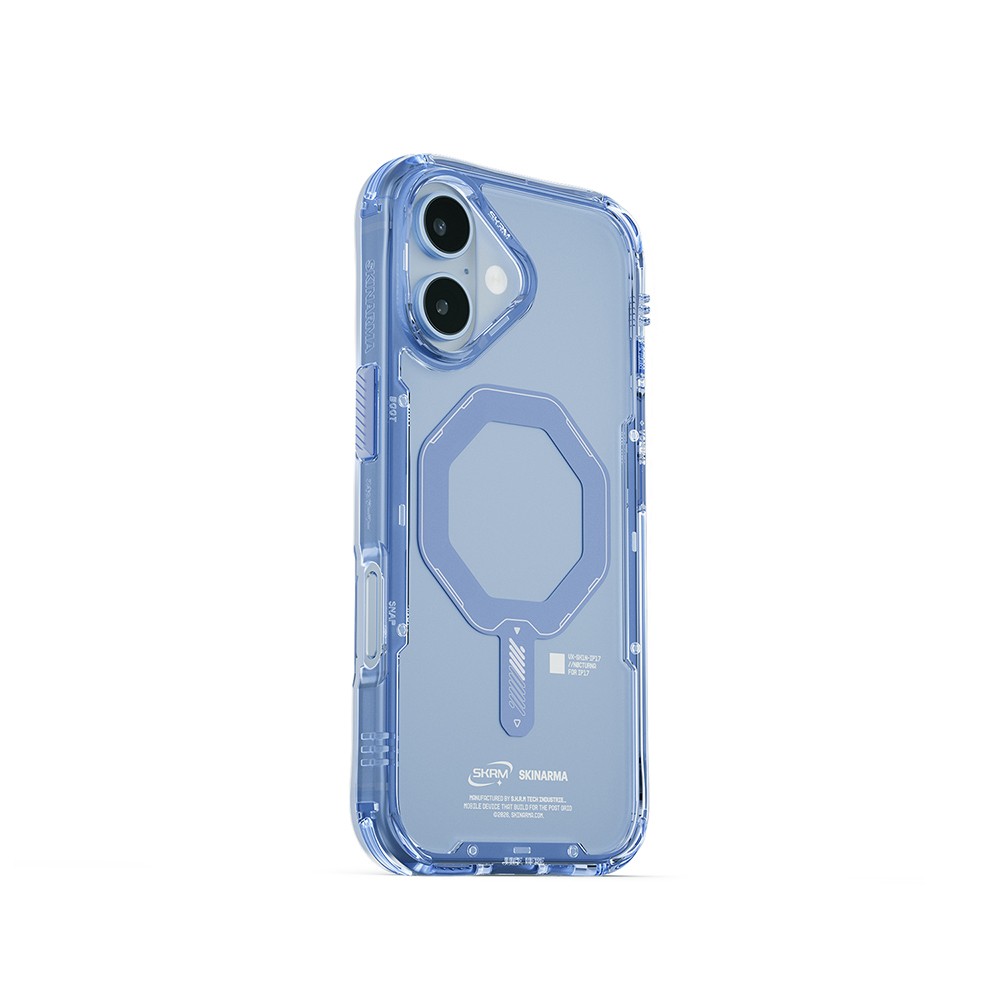 Apple iPhone 17 Kılıf M-safe Şarj Özellikli Şeffaf Airbag Tasarımlı Skinarma Saido Mag-Charge Kapak