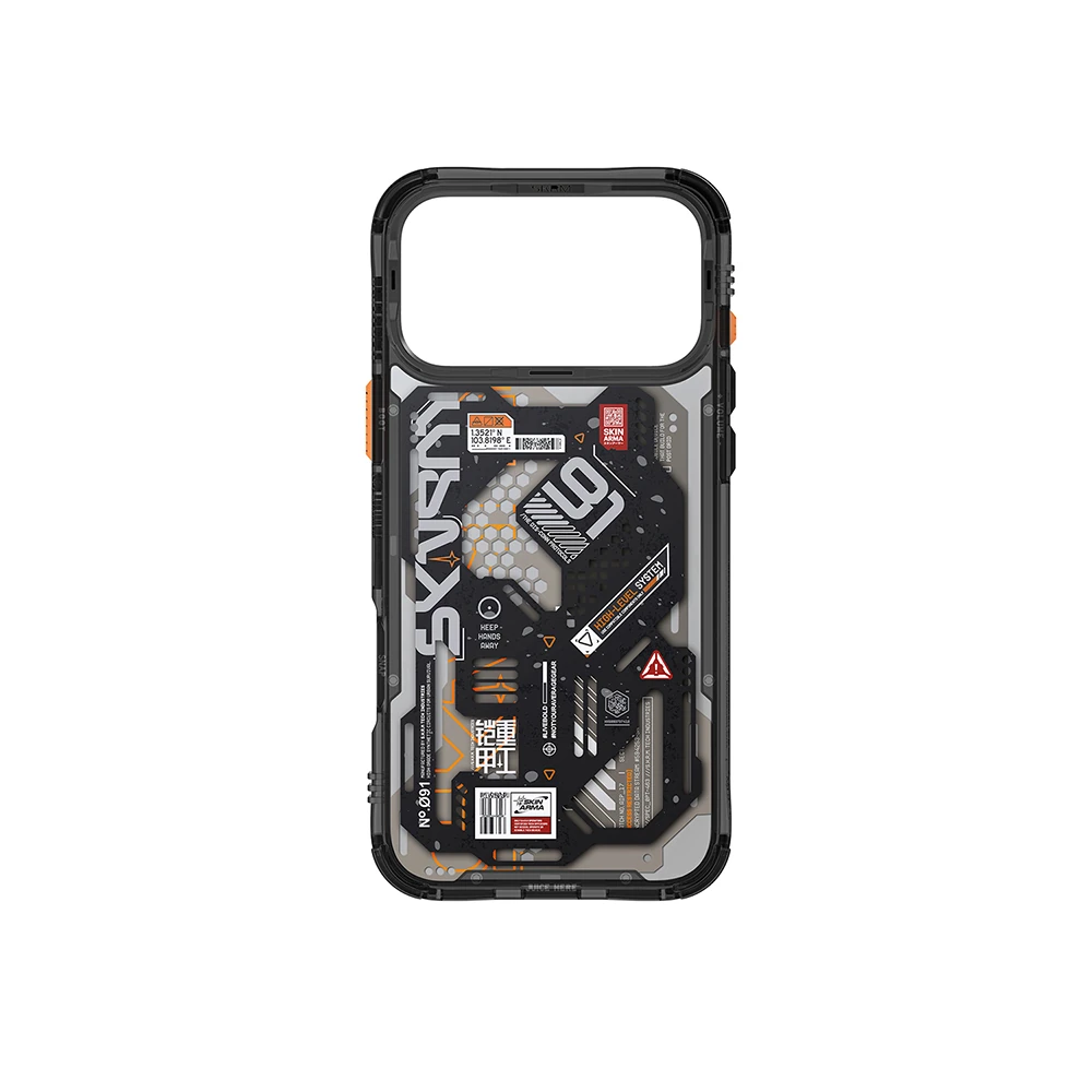 Apple iPhone 17 Pro Kılıf Desenli Airbag Tasarımlı Skinarma Spectra Kapak