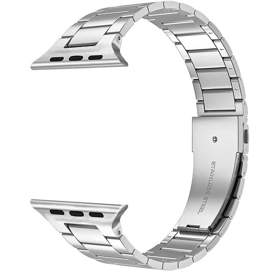 Watch 44mm Wiwu Ultra Thin Steel Belt Three Beads Metal Kordon