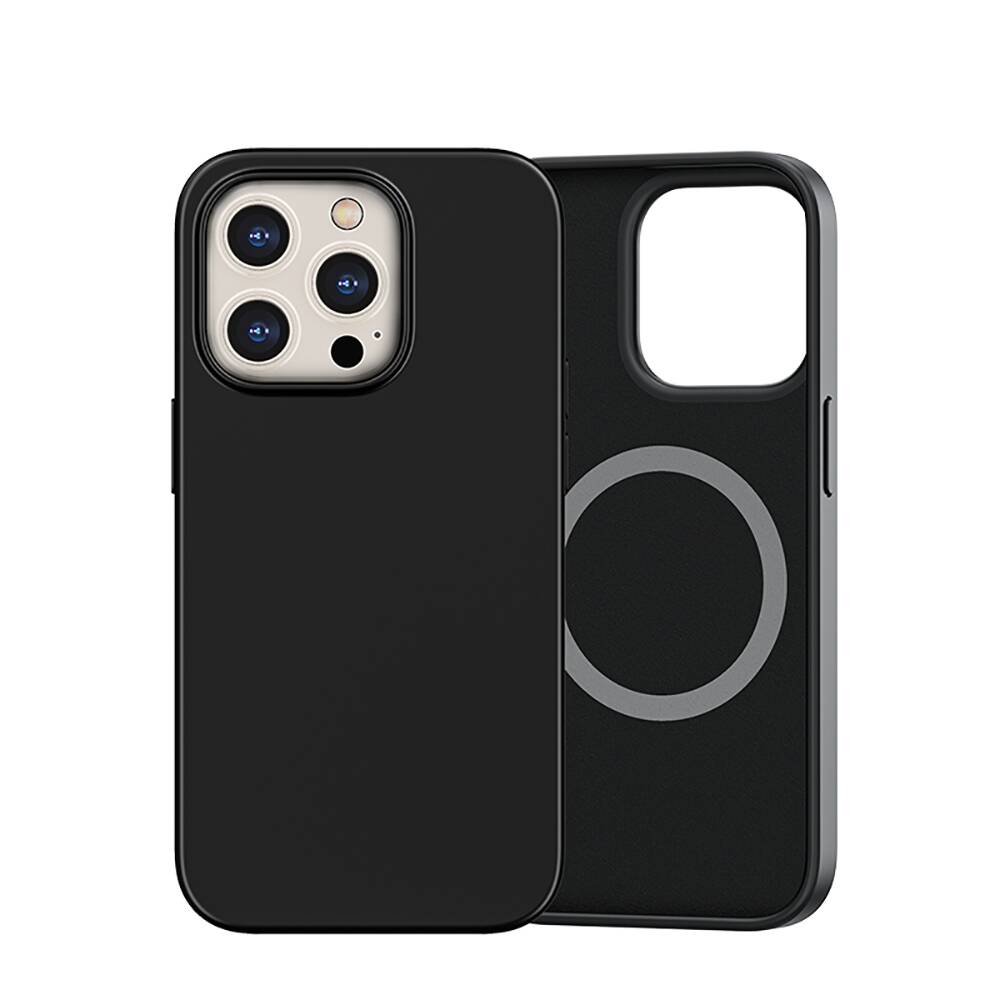 Apple iPhone 14 Pro Max Kılıf M-safe Şarj Özellikli Liquid Silikon Recci Mousse Serisi Kapak