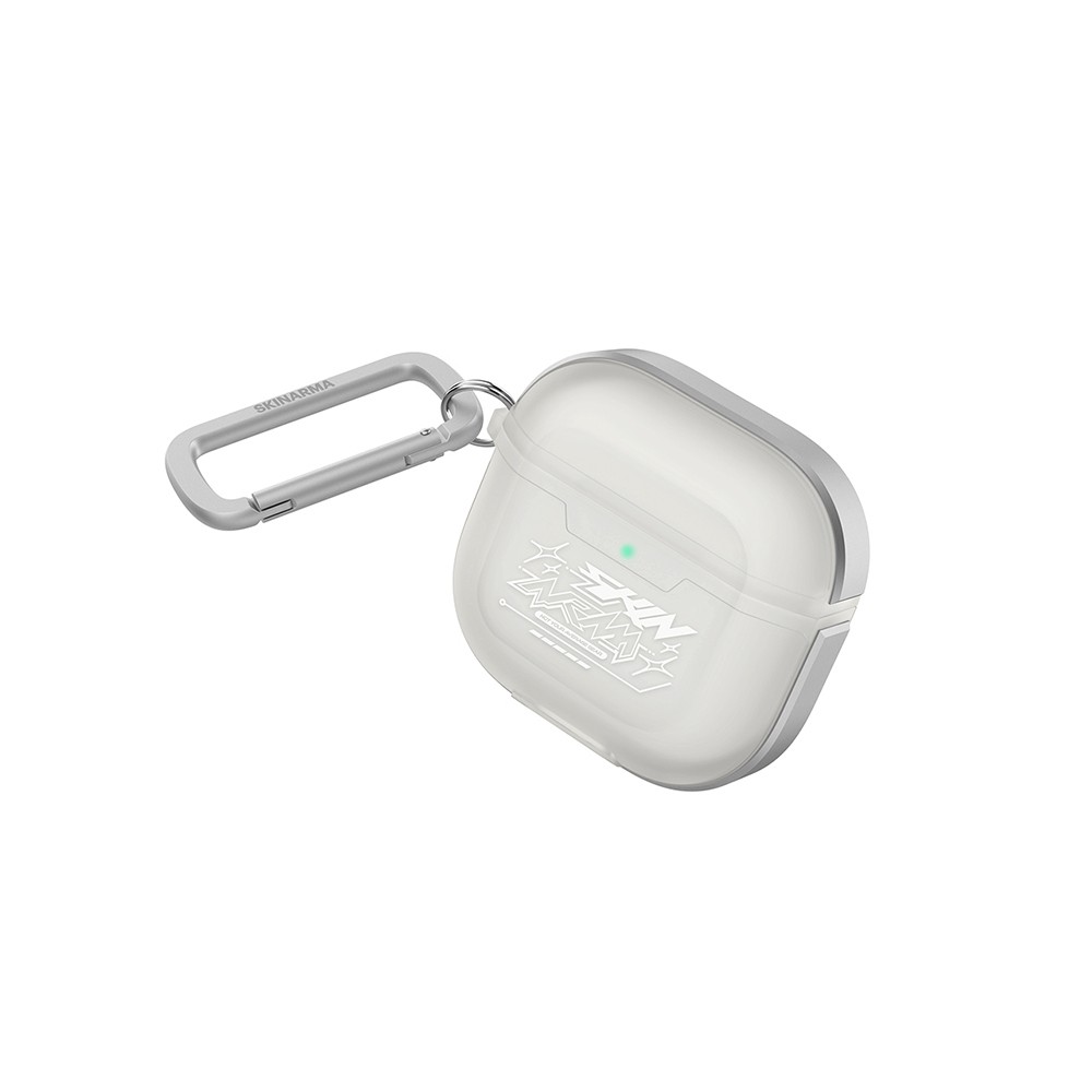 Apple Airpods 4 Kılıf Skinarma Transparan Mat Tasarım Kinzoku Kılıf