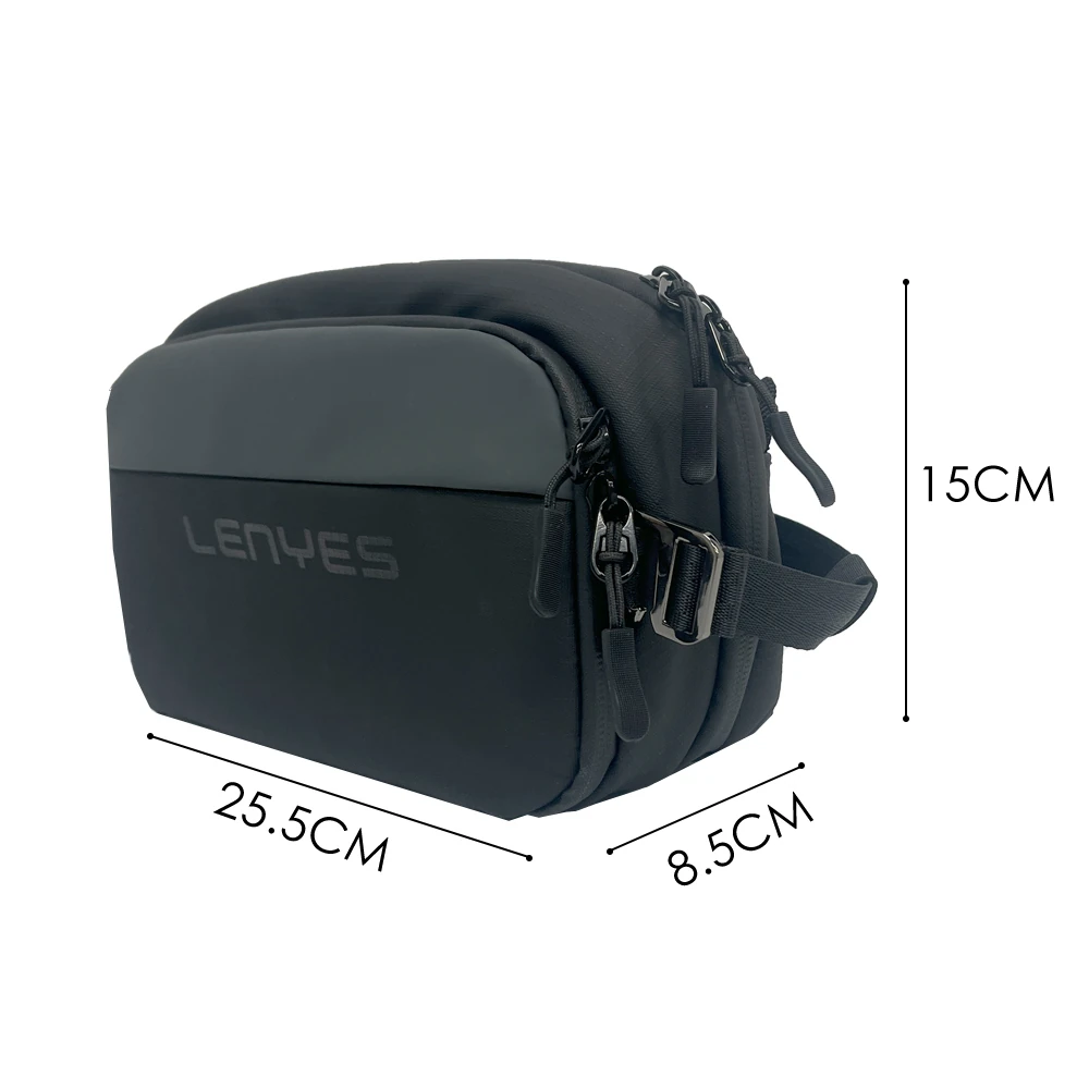 Lenyes LB561 Su Geçirmez Aşınmaya ve Çizilmeye Dayanıklı Çapraz Vücut Askılı Aksesuar Çantası 25.5cm