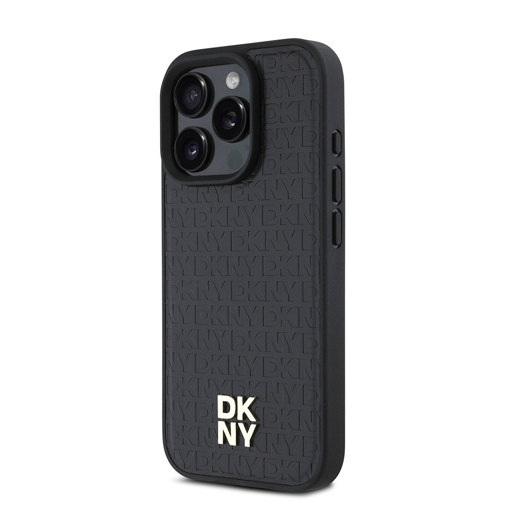 iPhone 16 Pro Max Kılıf DKNY Orjinal Lisanslı Magsafe Şarj Özellikli 3D Yazılı Repeat Pattern Kılıf