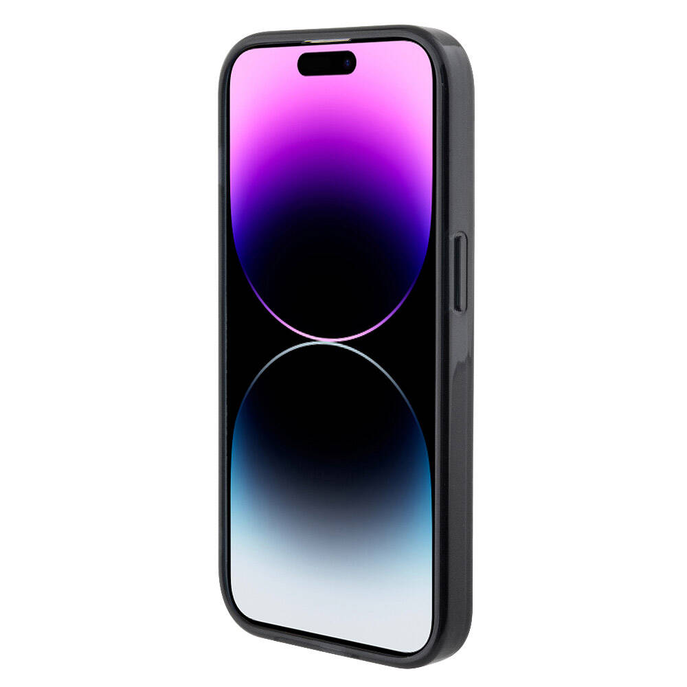 Apple iPhone 15 Pro Kılıf TUMI Orjinal Lisanslı M-safe Şarj Özellikli Metal Logolu Ring Standlı Silikon Kapak