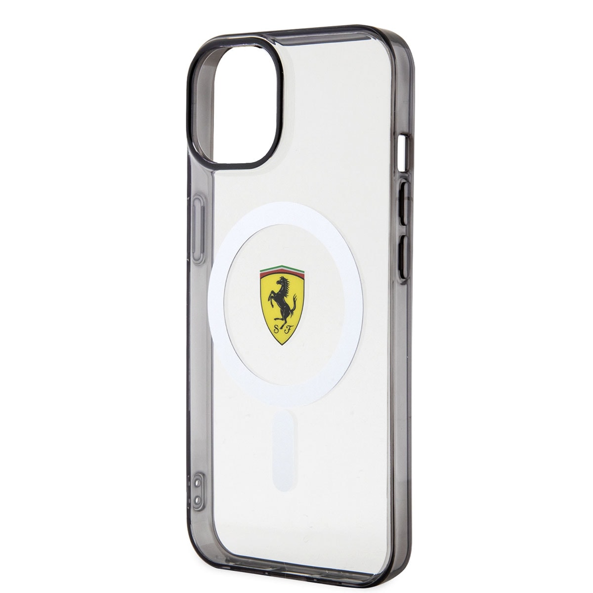 Apple iPhone 14 Plus Kılıf Ferrari M-safe Şarj Özellikli Transparan Dizayn Kapak