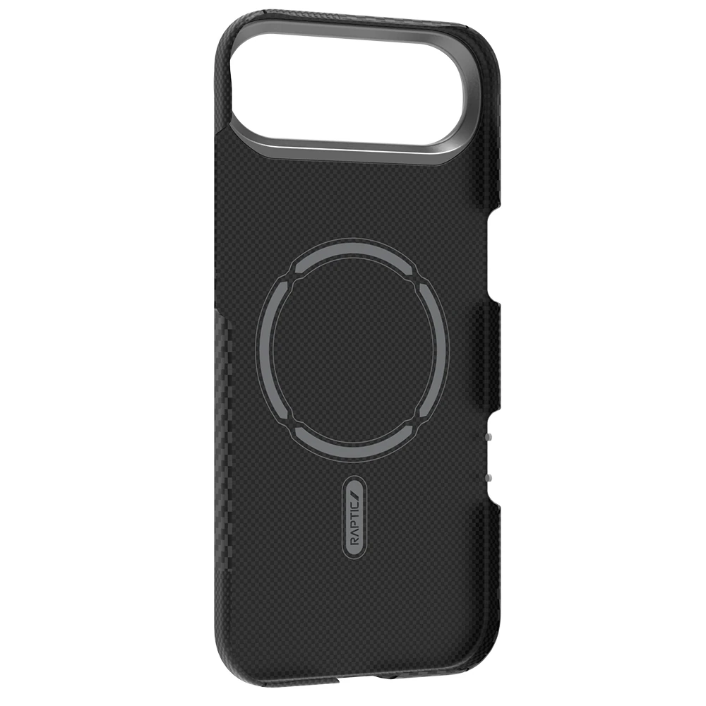 Apple iPhone 17 Air Kılıf M-safe Şarj Özellikli 600D Metal Kamera Çerçeveli Raptic Aramid Fiber Geotik Serisi Kapak