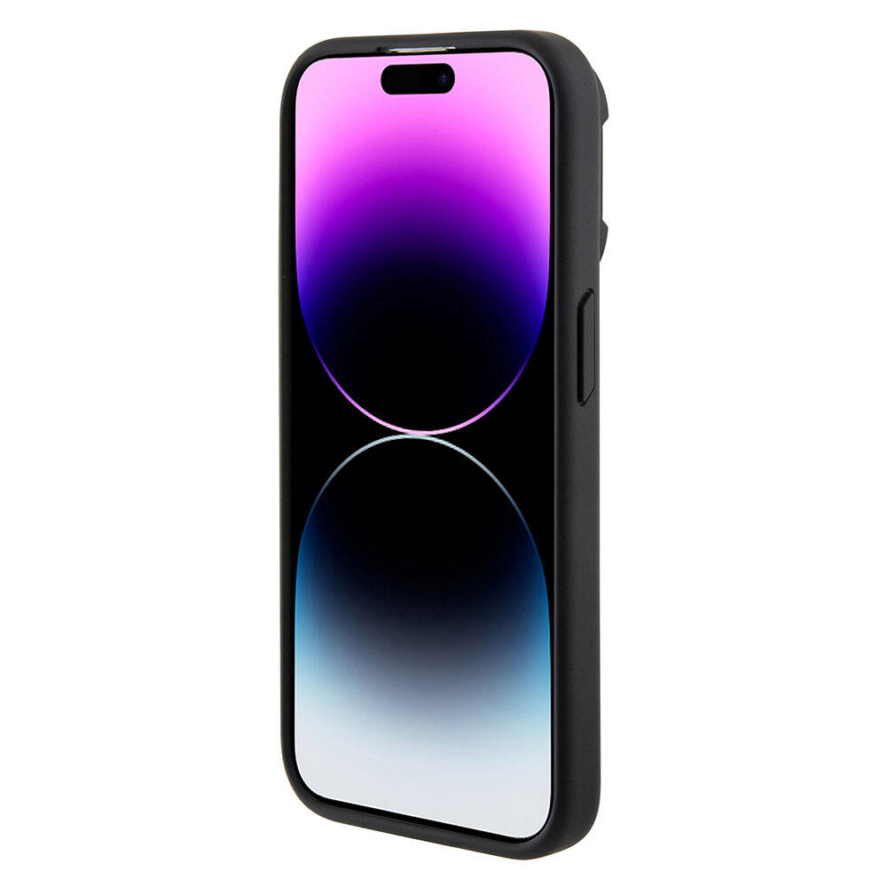 Apple iPhone 15 Pro Kılıf TUMI Orjinal Lisanslı M-safe Şarj Özellikli Kamera Standlı Buzlu Mat Kapak