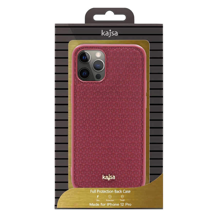 Apple iPhone 12 Kılıf Kajsa Splendid Serisi 3D Leaf Kapak
