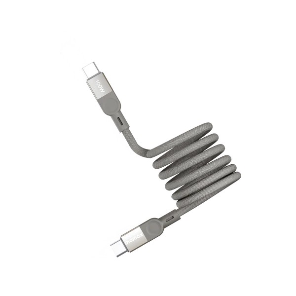 Momax Mag.Link | Magnetic USB-C to USB-C Cable 100W -Naturel